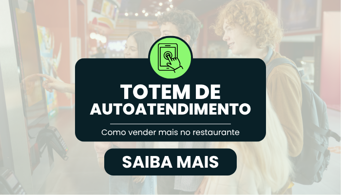 Totem de autoatedimento para restaurante